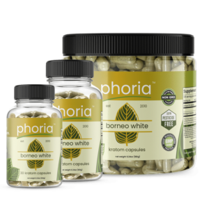 Phoria Borneo White Vein Kratom Capsules