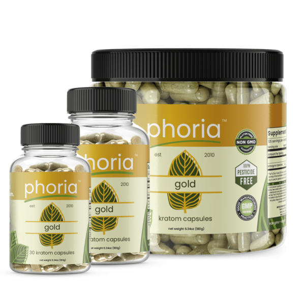 Phoria Gold Kratom Capsules